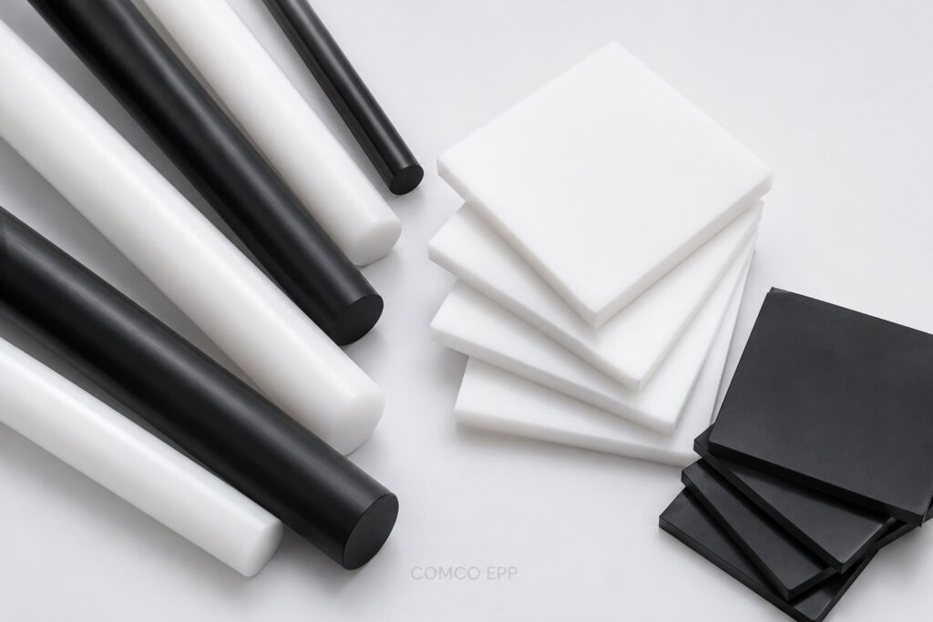 PTFE in natural and black