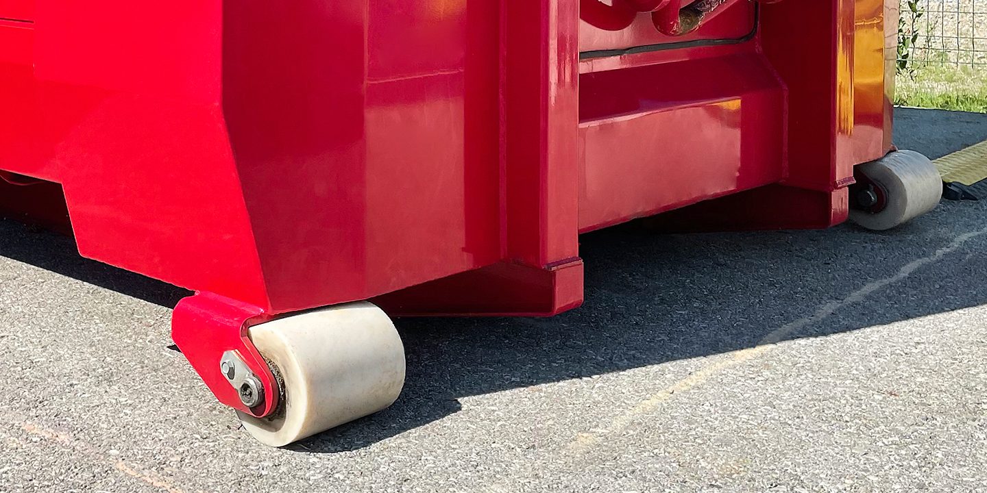 Cast nylon 6 container rollers