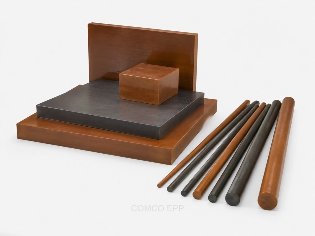 Polyimide sheets and rods in various grades from COMCO EPP
