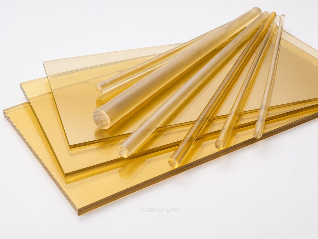 Translucent PSU sheet with amber tint from COMCO EPP
