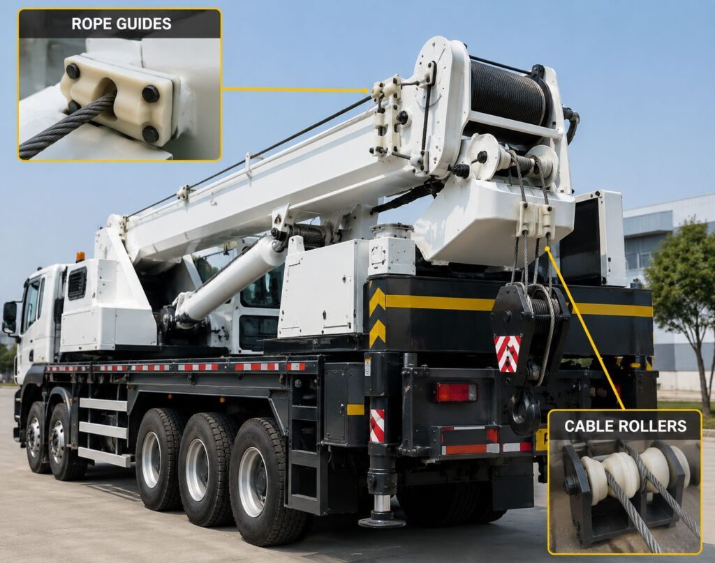 Comco-Cast Nylon rope guides and cable rollers